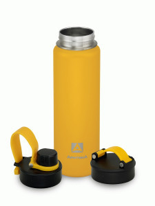 Термокружка Арктика 708-700S 0,53л нерж.сталь доп.крышка с поилкой текстурный желтый