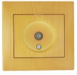 Lezard Мира роз. TV СУ 1 мест. ольха (RG6, проходн.) (корпус PC) 701-0701-129