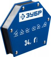 Угольник ЗУБР "ПРОФЕССИОНАЛ" магнитный для сварочных работ, до 34кг zu40055-34