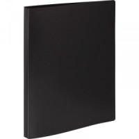 Папка на 2-х кольцах пласт. 16/25мм А4 Attache Economy черная 798546