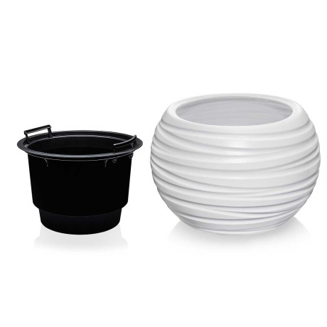 Кашпо Луна D395 6/26л белый 634 х4