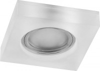 Feron св-к встр. со св/д подсв. 15LED*2835 SMD 4000K MR16 50W G5.3 бел мат хром CD8180 29708