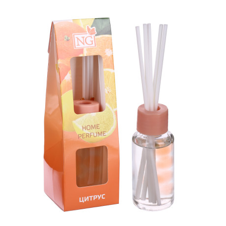 NEW GALAXY Ароматизатор диффузор с палочками, 35 мл, бабл гам,ваниль,океан,лаванда,цитрус,корица