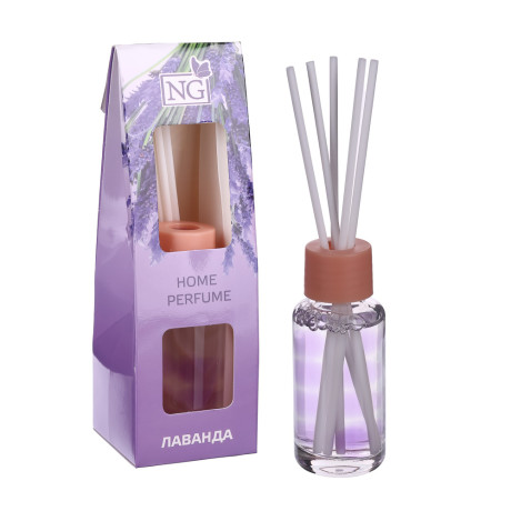 NEW GALAXY Ароматизатор диффузор с палочками, 35 мл, бабл гам,ваниль,океан,лаванда,цитрус,корица