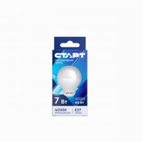 СТАРТ ECO A60 E27 7W 4000K 4K матов./пластик LEDGLSE27 7W40