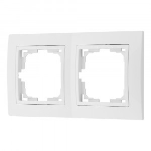 Bylectrica УЮТ рамка 2 мест. (с несъемной декор. рамкой), белый, (ЮЛИГ.735212.280-40)