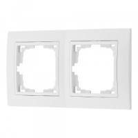 Bylectrica УЮТ рамка 2 мест. (с несъемной декор. рамкой), белый, (ЮЛИГ.735212.280-40)