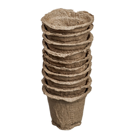 Набор торфяных горшочков 80x80мм 10шт