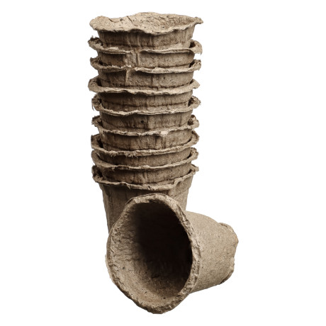 Набор торфяных горшочков 80x80мм 10шт