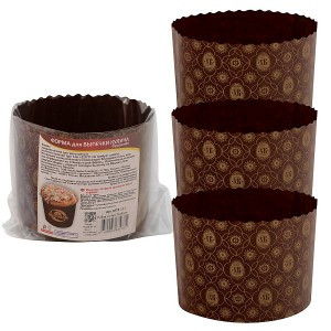 Форма д/выпечки однор. н-р 3шт/уп, цена за уп (кратность 18шт!!!) 11*8,5см 8-111 Мультидом