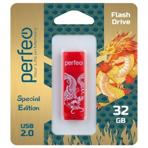 Флэш-диск USB 32GB Perfeo C04 Red Koi Fish