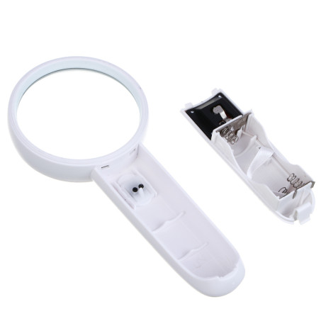 Лупа с LED подсветкой, d6,5см, пластик, стекло, 3xAAA (не входят в комплект)