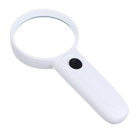 Лупа с LED подсветкой, d6,5см, пластик, стекло, 3xAAA (не входят в комплект)
