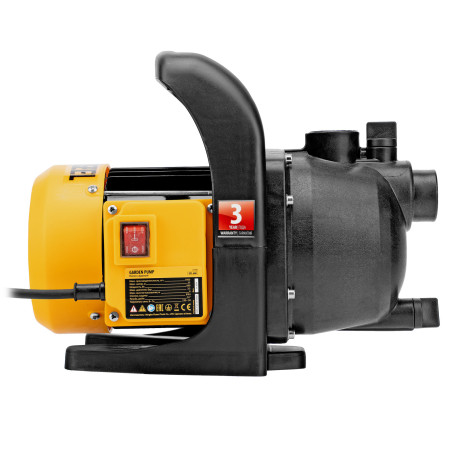 Садовый поверхностный насос GPL600, 600 Вт, 3000 л/ч, подъем 35 м, пластик Denzel