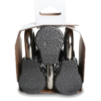 Замок вис ВС2-4 КОМПЛЕКТ (из 3-х замков + общие 6ключей) Короткая! дужка  \6