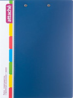 Папка скорошивательтель с пружин.мех.+зажим Attache,0.7 мм, синий 1110210