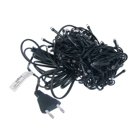 СНОУ БУМ Гирлянда эл. вьюн улич, 10м, 80LED, мульти, мерцание, ПВХ зеленый, коннект, 220В