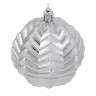СНОУ БУМ Набор шаров 8 см, 4 шт, серебро, 26-143