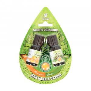 Набор эфирных масел апельсин и сосна 2 масла по 10 мл в блистере в форме капли