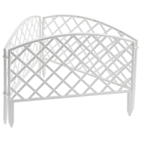Забор декоративный "Сетка", 24 х 320 см, белый, Palisad