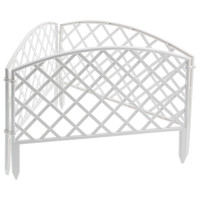 Забор декоративный "Сетка", 24 х 320 см, белый, Palisad