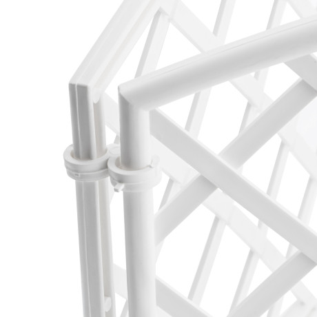 Забор декоративный "Сетка", 24 х 320 см, белый, Palisad