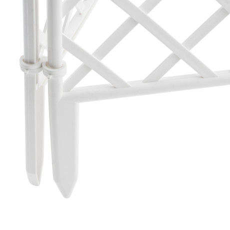 Забор декоративный "Сетка", 24 х 320 см, белый, Palisad