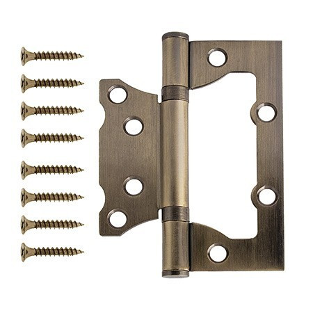 Петля VANGER 100х75-P2-AB БЕЗ врезки 2подшипника (бронза)  \1 (100)