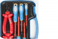 Набор ЗУБР &quot;ПРОФЕССИОНАЛ&quot;: Губцевый инструмент, диэлектрический, высоковольтный до ~1000В, 7предм