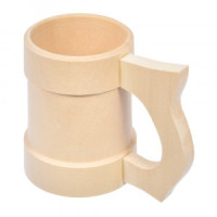 Кружка точёная 0,5л, липа, 30039 Банные штучки