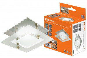 TDM GU5.3 MR16 50W св-к встр 05-01 квадратный 12/220В хром литая сталь (10!) SQ0359-0016