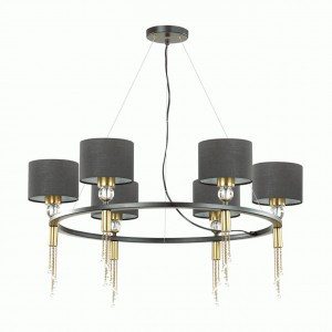 LUMION 4516/6 NEOCLASSI LN21 116 античная латунь. черн. люстра E27 6x60W 220V 1000x750 SANTIAGO