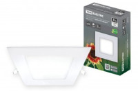 TDM св-к ультратонкий встр. св/д &quot;Даунлайт&quot; квадрат СВО(ДВО) (белый) 3W 6500К  SQ0329-0115