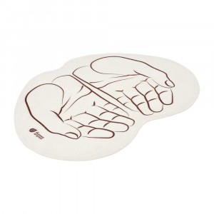 Коврик банный 43*30см "Ладони", войлок 41998, Банные штучки