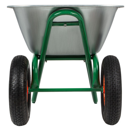 Тачка садово-строительная, 2-х колесная, усиленная, грузоподъемность 320 кг, объем 100 л Palisad