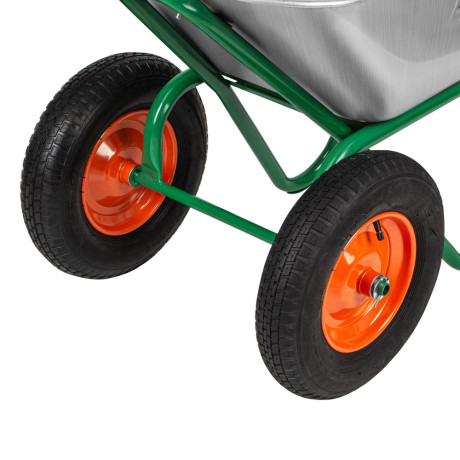 Тачка садово-строительная, 2-х колесная, усиленная, грузоподъемность 320 кг, объем 100 л Palisad