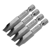 Набор бит, SL5/16&quot;x2&quot;, 4 шт. Denzel