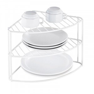 Полка-подставка трехуровневая W4165 кухонная, угловая, 26*26*23см, 100202 Mallony