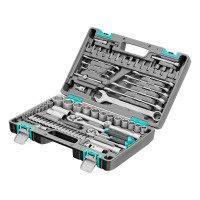Набор инструментов, 1/2&quot;, 1/4&quot;, CrV, пластиковый кейс 82 предмета Stels