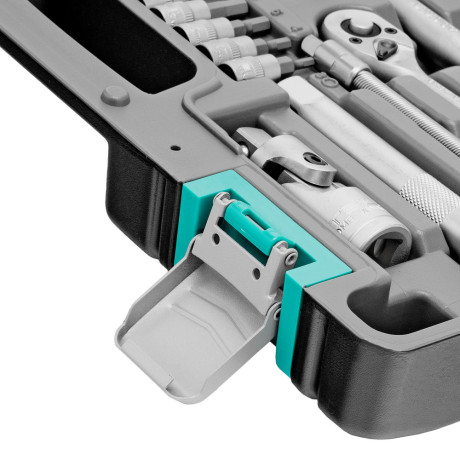 Набор инструментов, 1/2", 1/4", CrV, пластиковый кейс 82 предмета Stels