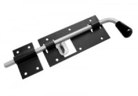 Засов Домарт гаражный с проушиной 400 мм мод.2 черный5)