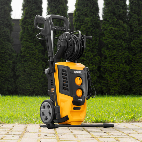 Моечная машина высокого давления R-180D, 2200 Вт, 180 бар, 380 л/ч, с барабаном Denzel