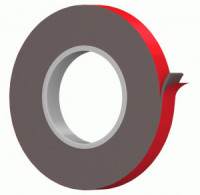 КОНТАКТ лента автомобильная монтажная клеящая 8/0.8, двусторонняя, серая, 2м, арт.25935