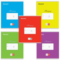 Тетрадь 18л. BRAUBERG клетка, обложка мелов. карт., &quot;Классика&quot;, 5 видов, 401991