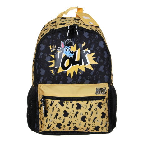 Ну,Погоди! Рюкзак универсальный 40х30х15см, 1 отд., 4 карм.(1 на спинке), уплот. лямки, "Волк", п/э