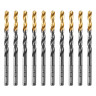 Сверло по металлу, 5,5 мм, HSS-Tin, Golden Tip, 10 шт. Denzel