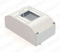 GREENEL бокс (корпус) пластик. КМПн-4 мод. без крышки, навесной, опломбировка, белый GE44102-01