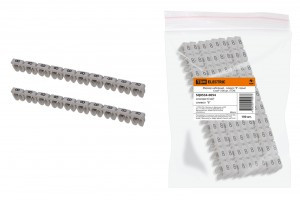 TDM маркер наборный - символ "8" серый 6 мм2 (уп. 100 шт., цена за уп.) (10!) SQ0534-0054