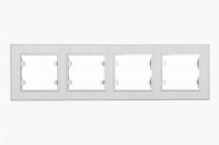 MAKEL Karea Line рамка СУ 4 мест. ЖЕМЧУЖНЫЙ 86100704