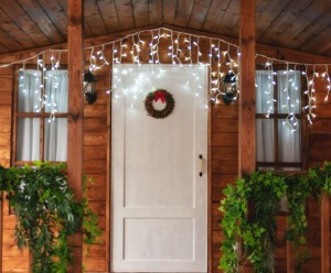 Гирлянда-бахрома ул. ULD-B3010-200/SWK 200LED бел. 3м/32нит макс 70см, 9W соед. 6мод IP67 Uniel